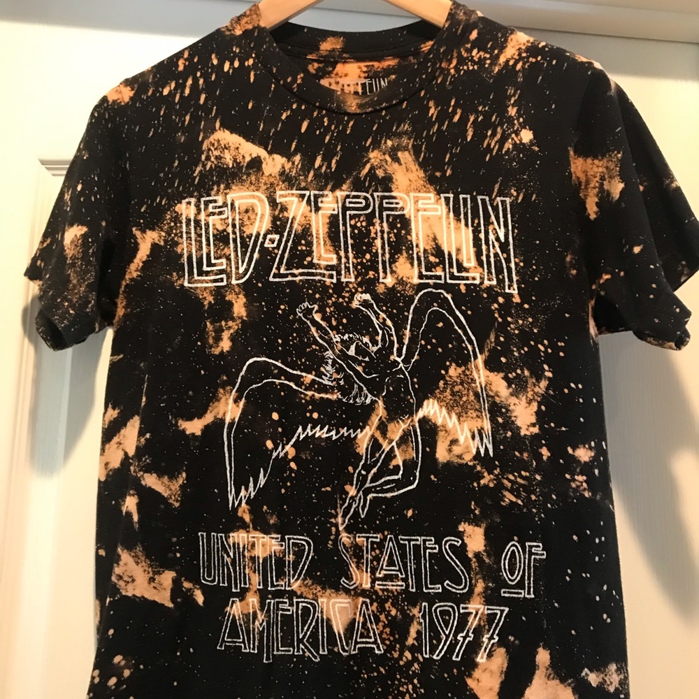 Bleached Led Zeppelin Band Tee